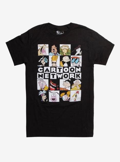 Cartoon Network Checkered Box Characters T Shirt Hot Topic Exclusive