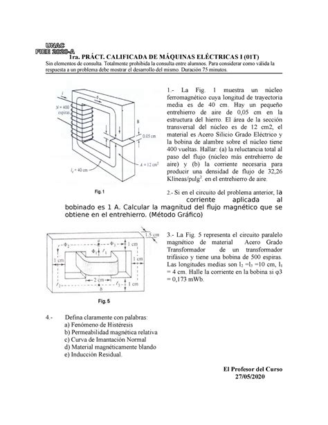 1ra pc maq elec est 2020 A 1ra PRÁCT CALIFICADA DE MÁQUINAS