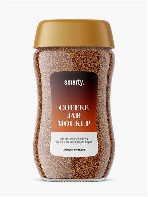 Coffee jar mockup - Smarty Mockups