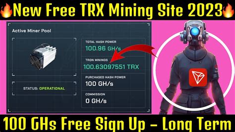 New Trx Mining Site 2023 100 Ghs Free Power Long Term Trx Mining