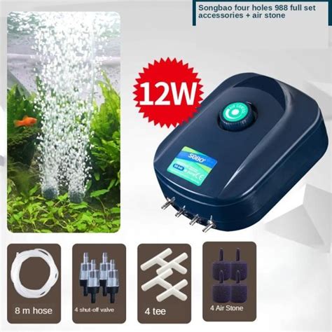 Aquarium Pompe Air Pour Aquarium R Servoir De Poisson Pompe Oxyg Ne