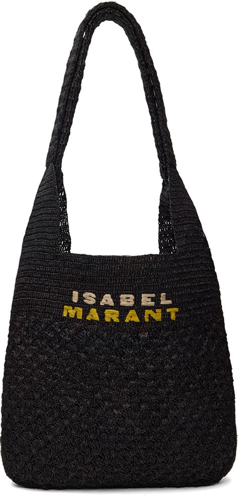 Isabel Marant Black Medium Praia Tote Ssense