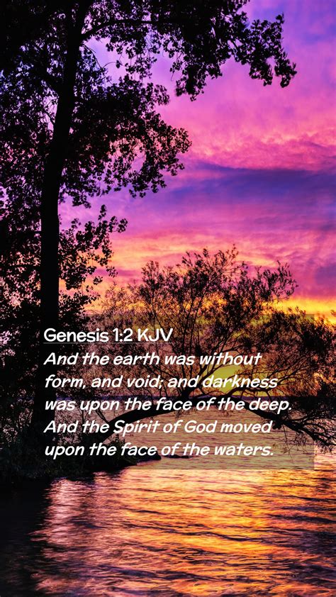 Genesis Kjv Mobile Phone Wallpaper And The Earth Was Without Form