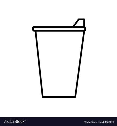 Coffee Paper Cup Icon Royalty Free Vector Image