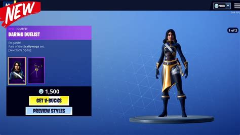 New Daring Duelist Skin And Flint Striker Pickaxe Fortnite Item Shop May 3 2019 Youtube