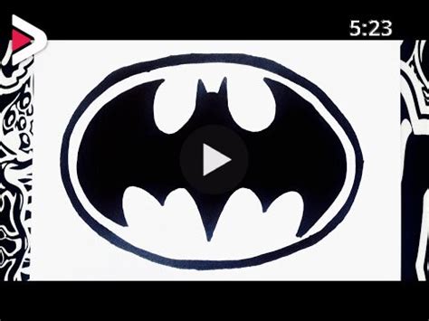 Como Dibujar El Logo De Batman How To Draw Batman Dideo