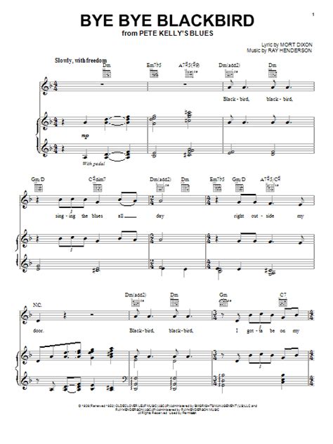 Bye Bye Blackbird By Paul Mccartney Sheet Music For Piano Vocal