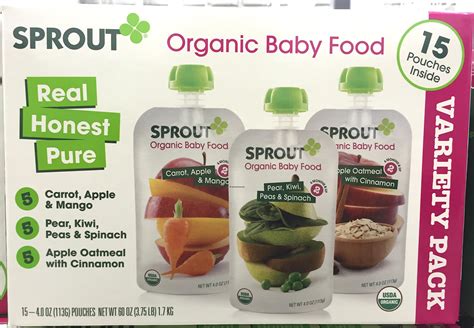 Sprout Organic Baby Food Variety Pack Harvey Costco