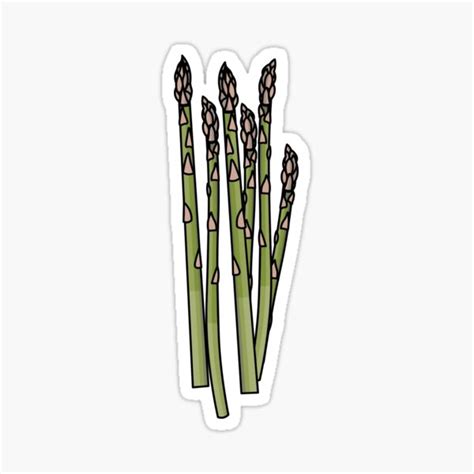 "Asparagus!" Sticker for Sale by christiwilbert | Redbubble