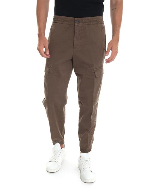 Boss By Hugo Boss Cargo Trousers Green In Brown For Men Lyst