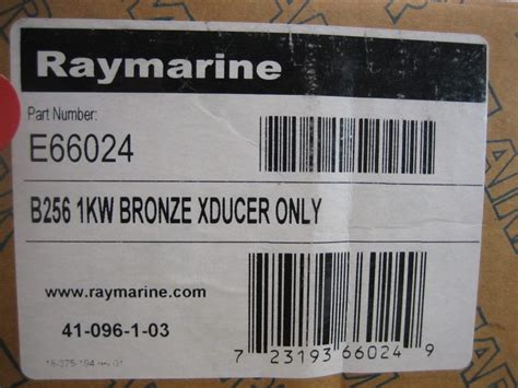 Airmar Raymarine E66024 B256 1kw 1000w Thru Hull Bronze Transducer W