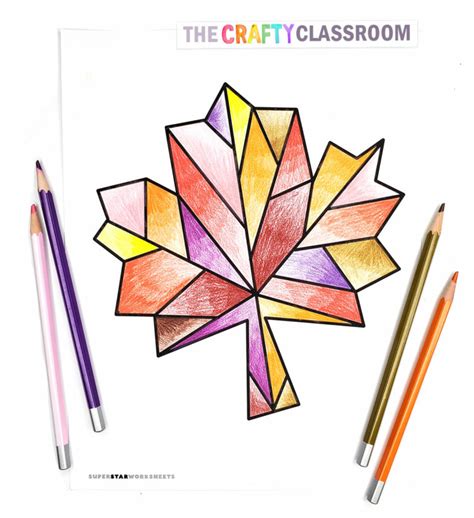 Fall Leaf Art Project & Template - The Crafty Classroom