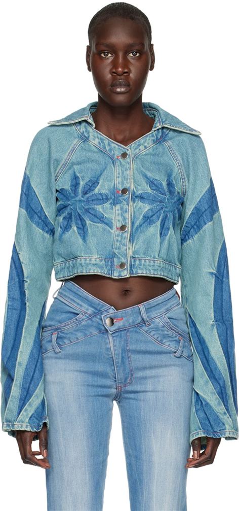 Masha Popova Blue Floral Denim Jacket Artofit