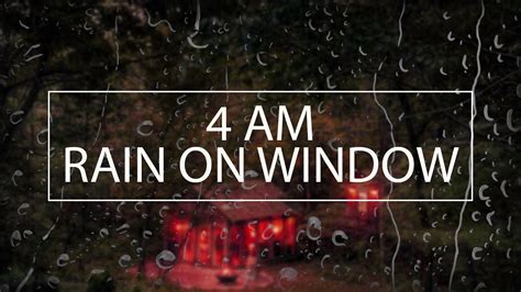 50 Mins Of Soft Rain Sound On Window Relaxing Rain Sounds For Sleep