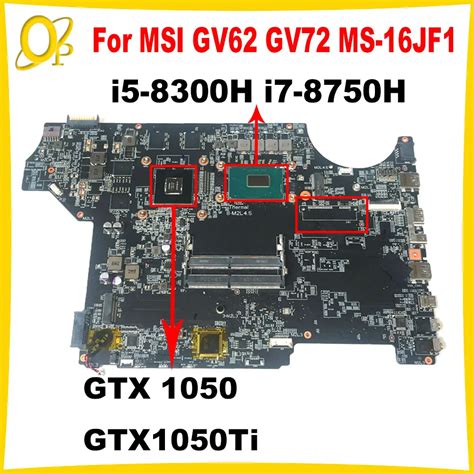 Placa Base Ms 16jf1 Para Ordenador Port Til Msi Gv62 Gv72 Ms 16jf Placa