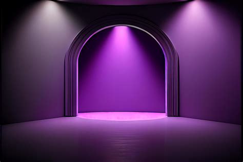 Purple studio room background with spotlight on. Illustrator 22012708 ...