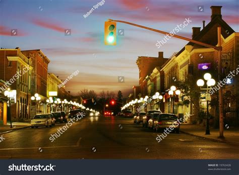 Beautiful Hdr Scene Small Town Night Stock Photo 19763428 - Shutterstock