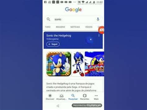 Sonic No Google - Veja o que acontece se você pesquisar Sonic no Google e apertar nele ...