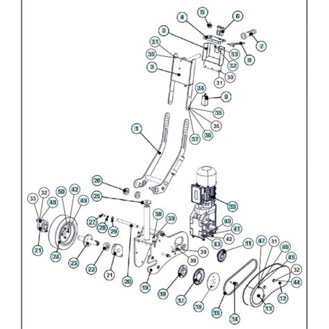 Drive Assembly For Husqvarna Blastrac Ds Concrete Shot Blasters L