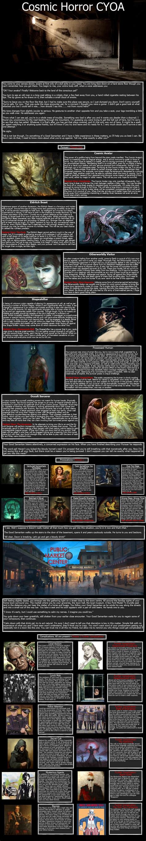 Cosmic Horror Cyoa By Scottishanon Cosmic Horror Cyoa Horror