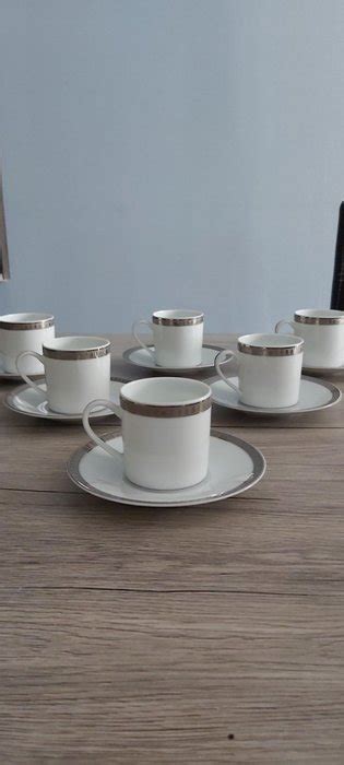 Christofle Coffee And Tea Set 12 Porcelain Catawiki