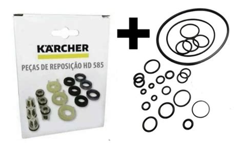 Kit Reparo Gaxeta Anel Raspador Oring Lavadora Karcher Hd585