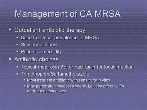 Mrsa Antibiotics Of Choice