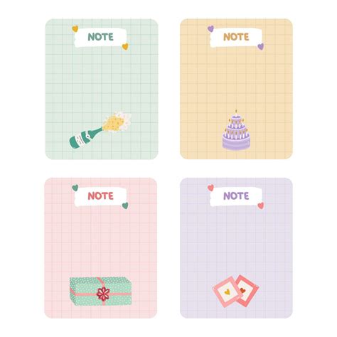 Cute scrapbook templates for planner - notes, to do, to buy and other ...