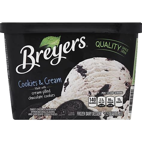 Breyers Cookies And Cream Quart Cpt International