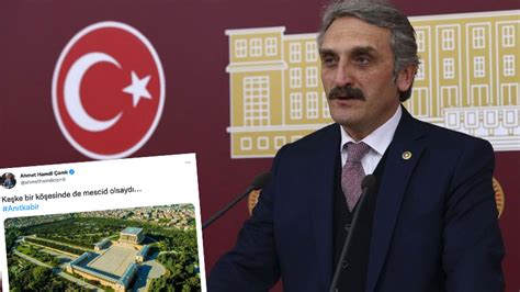 AKP li Ahmet Hamdi Çamlı dan Anıtkabir paylaşımı Keşke bir köşesinde