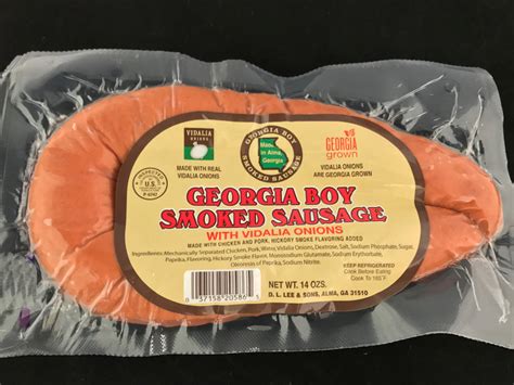 Georgia Boy Smoked Sausage Dllee And Sons Inc