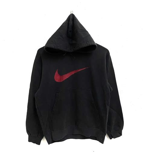 Nike Vintage Nike Big Swoosh Sportswear Hoodie Pullover Grailed