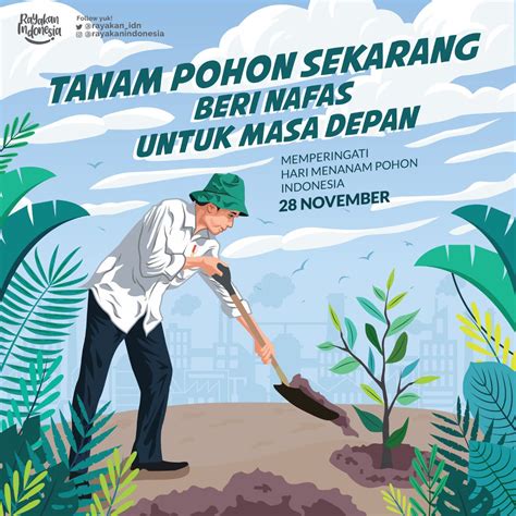 Slogan Menanam Pohon Lukisan