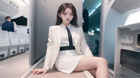 4K AI Lookbook Airline Stewardess ai art 客室乗務員 항공사 승무원 4K AI룩북 ai