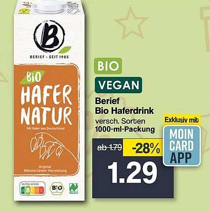 Bio Vegan Berief Bio Haferdrink Angebot Bei Famila Nordwest Prospekte De