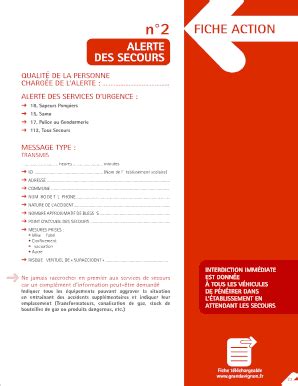 Remplissable En Ligne Grandavignon Alerte Des Secours Communaut D