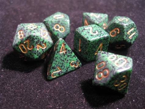 Chessex Chessex 25335 Polyhedral 7 Die Set Speckled Golden Recon Chx25335 [601982021122]