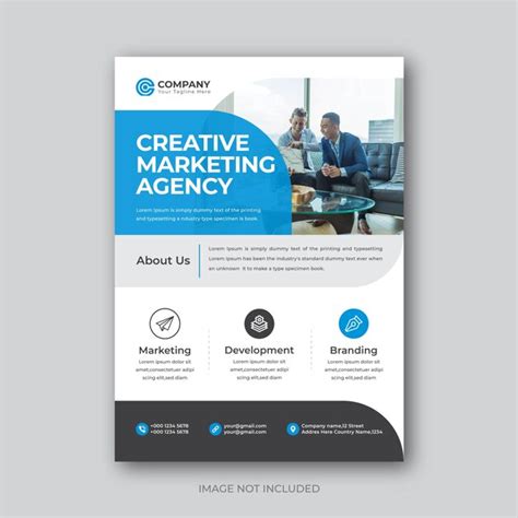 Corporate Business Flyer Designvorlage F R Agenturen F R Digitales