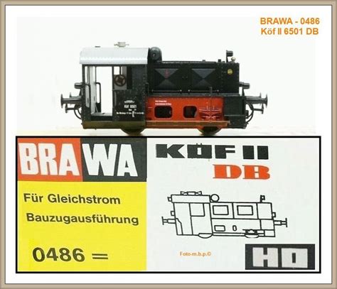 Brawa HO Schienenfahrzeuge Lok Wagen BRAWA 0486 Köf II 6501 DB