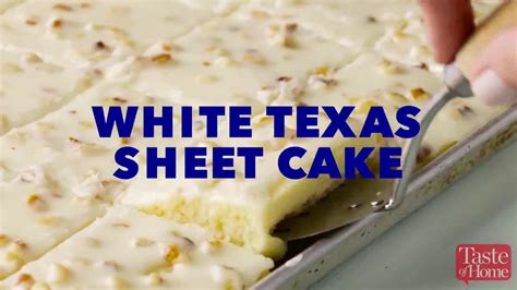 White Texas Sheet Cake Nadeem Saim Taste Of Home Youtube