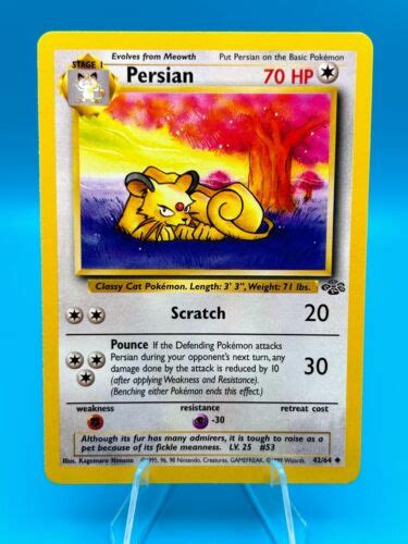 Pok Mon Tcg Persian Jungle Regular Unlimited Uncommon Lp Ebay