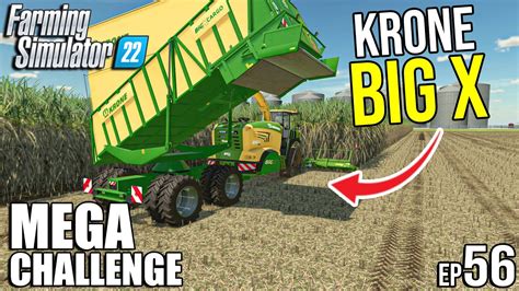 I Used Krone Big X To Harvest Sugarcane Mega Challenge Timelapse 56 Farming Simulator 22