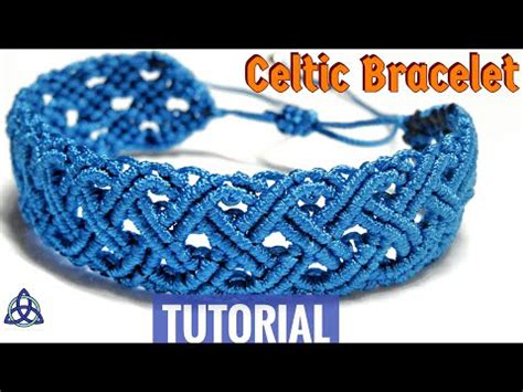 Macrame Celtic Blue Sea Bracelet Tutorial Friendship Bracelet DIY