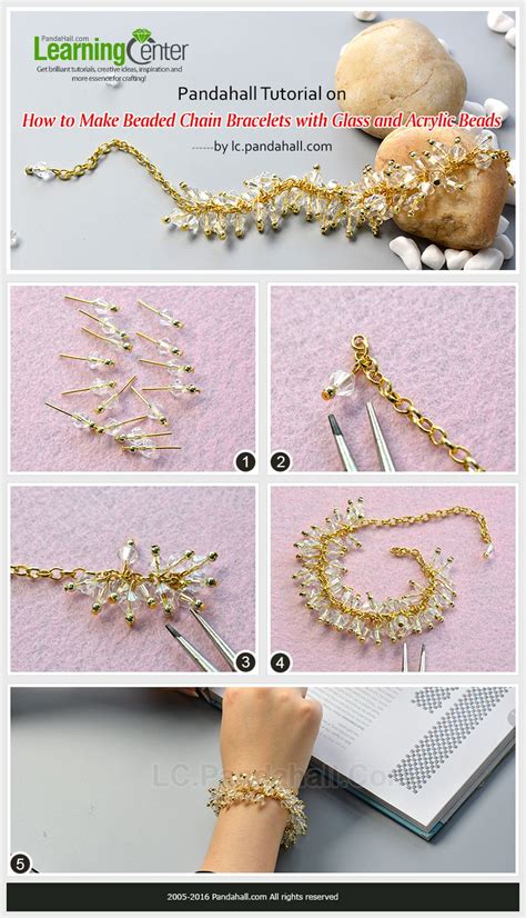 Beebeecraft Tutorial On How To Make Beaded Chainbracelets With Glass