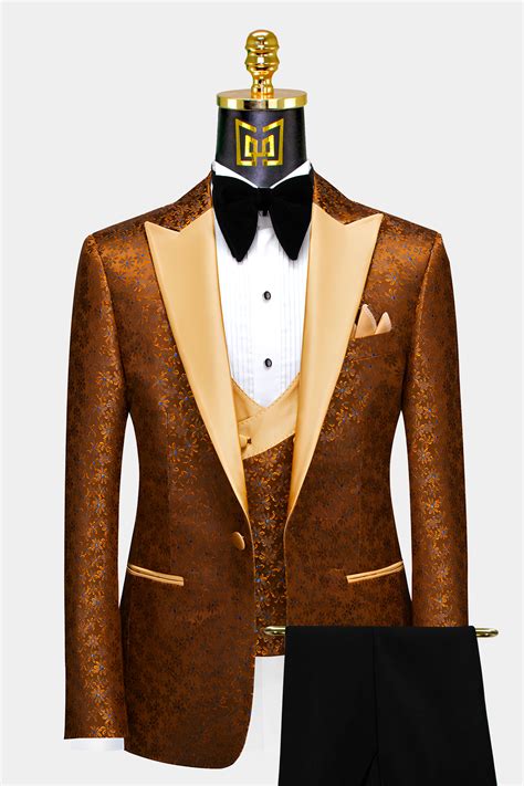 Burnt Orange Tuxedo 3 Piece Gentlemans Guru