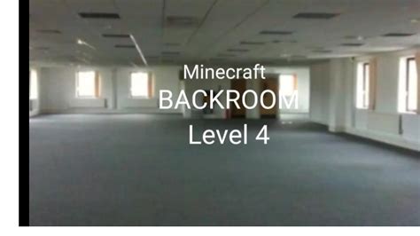 Minecraft Backroom Level 4 Backrooms YouTube