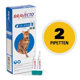 Bravecto Plus Spot On Mittelgrosse Katze 250 Mg 2 Pipetten