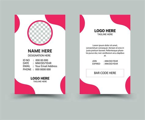 Modern Digital Id Card Design Template 36499302 Vector Art At Vecteezy