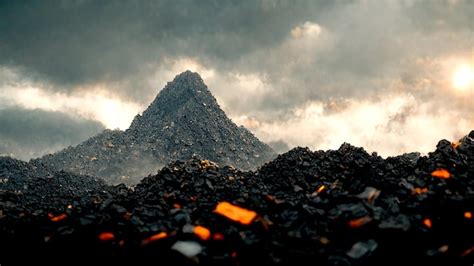 Premium Photo Coal Mining Mountain Background