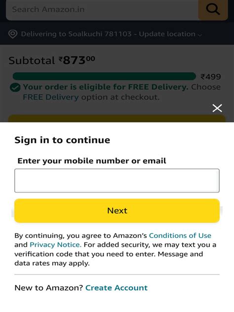 amazonin shopping cart
